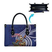Samoa Christmas Leather Bag Santa Riding Sea Turtle DT05 - Polynesian Pride