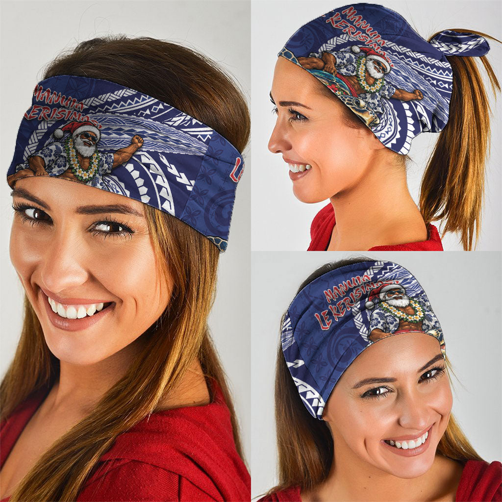 Samoa Christmas Neck Gaiter Santa Riding Sea Turtle DT05 - Polynesian Pride