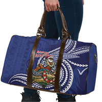 Samoa Christmas Travel Bag Santa Riding Sea Turtle DT05 - Polynesian Pride