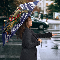 Samoa Christmas Umbrella Santa Riding Sea Turtle DT05 - Polynesian Pride