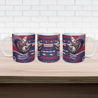 American Samoa Christmas Ceramic Mug Santa Riding Bald Eagle DT05 - Polynesian Pride