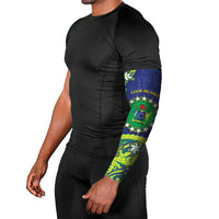 Cook Islands Language Week Arm Sleeves Flying Fish 15 Stars Tribal Patterns