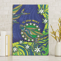 Cook Islands Language Week Canvas Wall Art Flying Fish 15 Stars Tribal Patterns