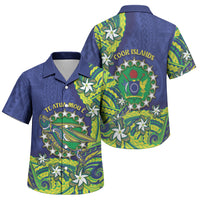 Cook Islands Language Week Family Matching Mermaid Dress and Hawaiian Shirt Flying Fish 15 Stars Tribal Patterns