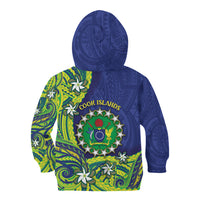 Cook Islands Language Week Kid Hoodie Flying Fish 15 Stars Tribal Patterns