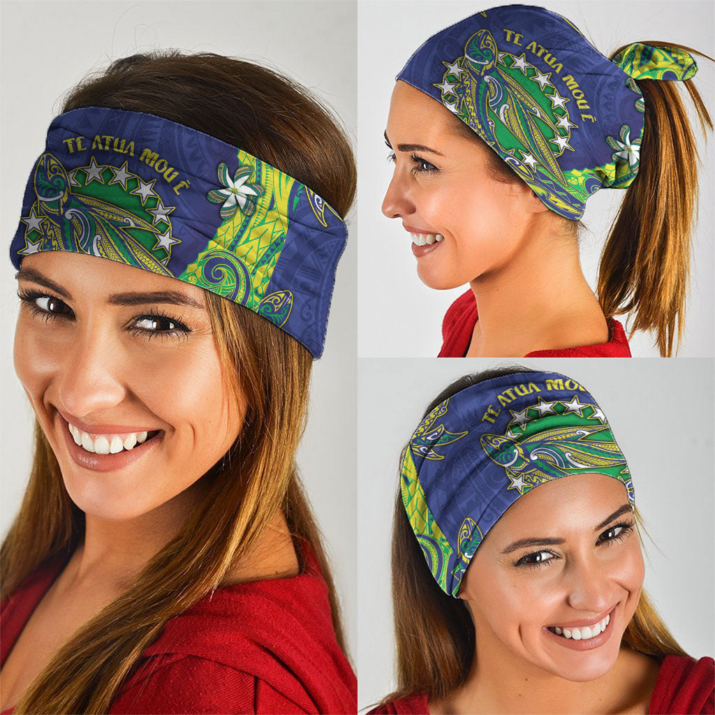 Cook Islands Language Week Neck Gaiter Flying Fish 15 Stars Tribal Patterns
