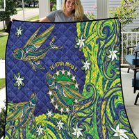 Cook Islands Language Week Quilt Flying Fish 15 Stars Tribal Patterns