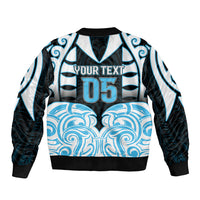 Custom Aotearoa Ngati Kahungunu Bomber Jacket New Zealand Traditional Maori Pattern
