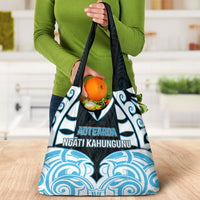 Aotearoa Ngati Kahungunu Grocery Bag New Zealand Traditional Maori Pattern