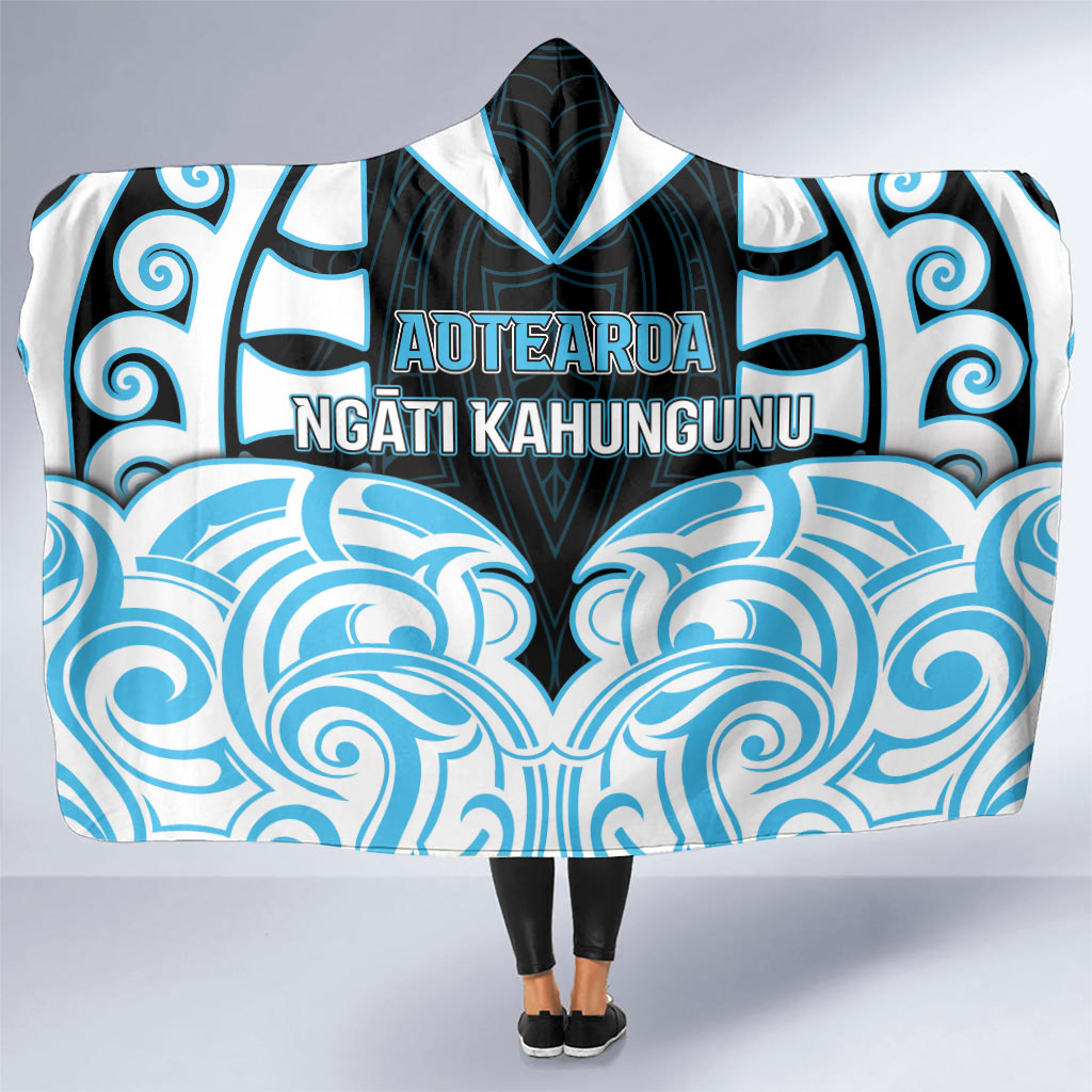 Aotearoa Ngati Kahungunu Hooded Blanket New Zealand Traditional Maori Pattern