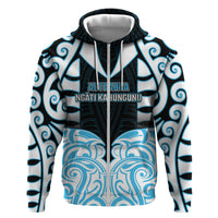Custom Aotearoa Ngati Kahungunu Hoodie New Zealand Traditional Maori Pattern