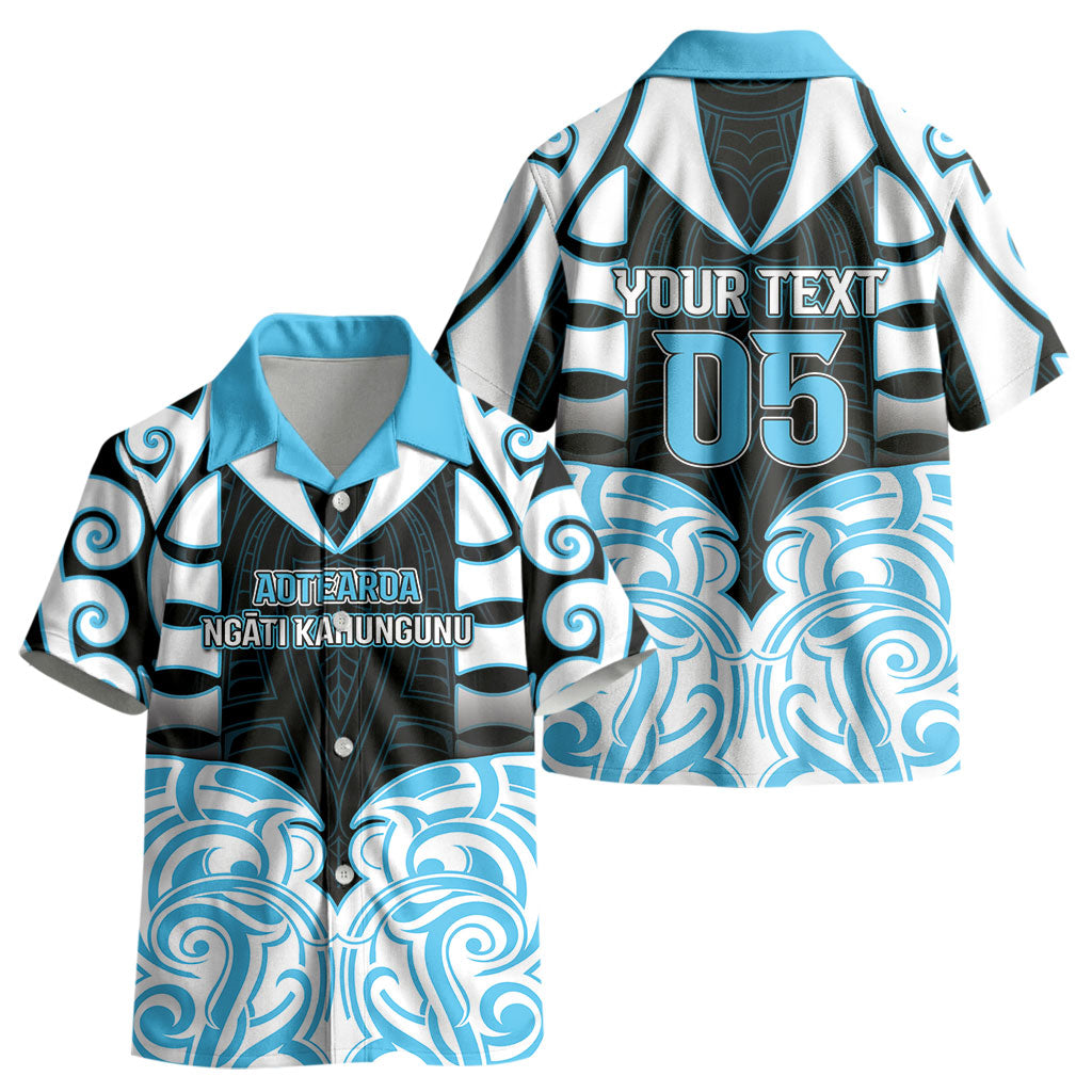 Custom Aotearoa Ngati Kahungunu Kid Hawaiian Shirt New Zealand Traditional Maori Pattern