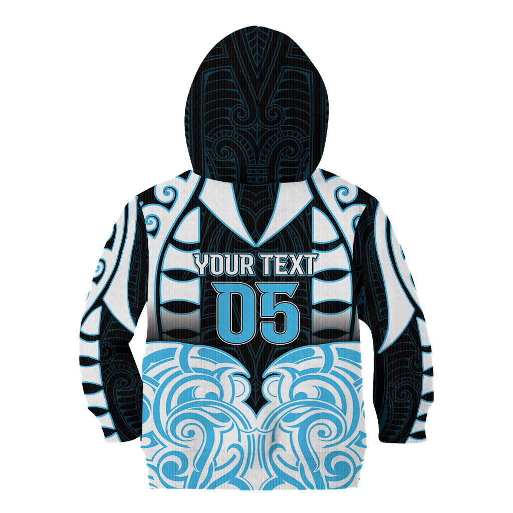 Custom Aotearoa Ngati Kahungunu Kid Hoodie New Zealand Traditional Maori Pattern