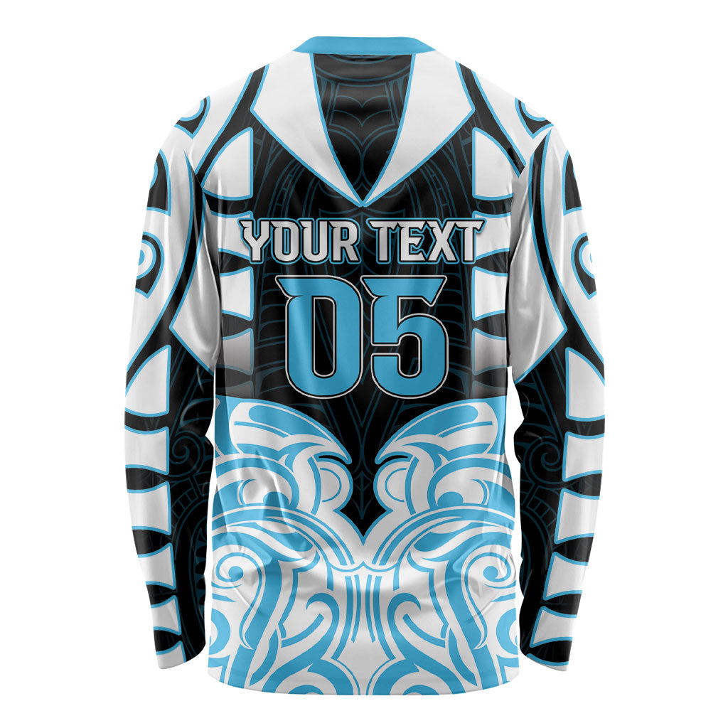 Custom Aotearoa Ngati Kahungunu Long Sleeve Shirt New Zealand Traditional Maori Pattern