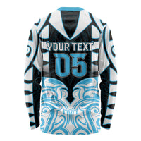 Custom Aotearoa Ngati Kahungunu Long Sleeve Shirt New Zealand Traditional Maori Pattern