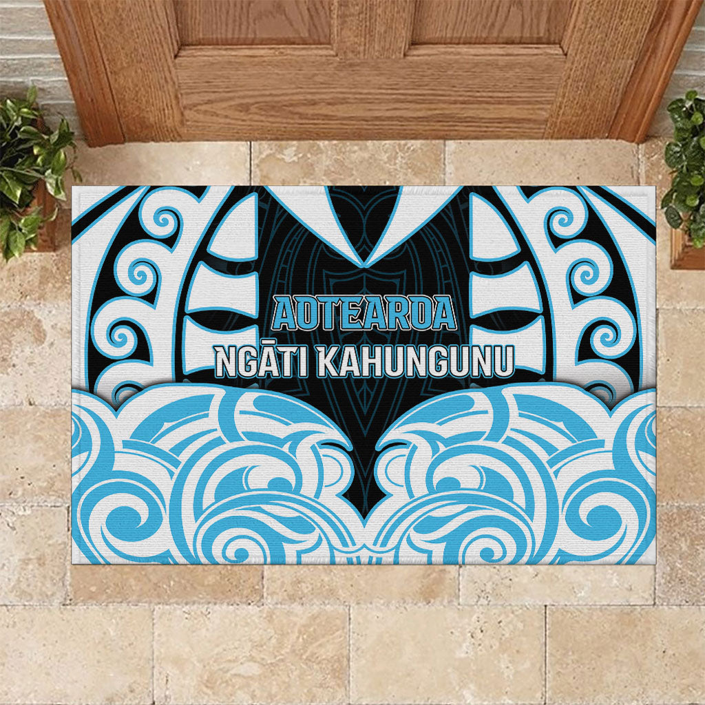 Aotearoa Ngati Kahungunu Rubber Doormat New Zealand Traditional Maori Pattern