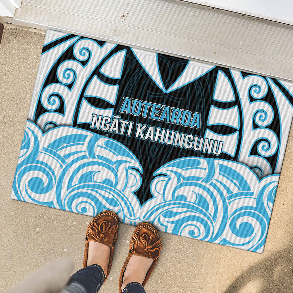 Aotearoa Ngati Kahungunu Rubber Doormat New Zealand Traditional Maori Pattern