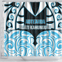 Aotearoa Ngati Kahungunu Shower Curtain New Zealand Traditional Maori Pattern