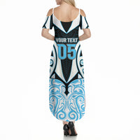 Custom Aotearoa Ngati Kahungunu Summer Maxi Dress New Zealand Traditional Maori Pattern