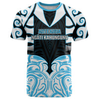 Custom Aotearoa Ngati Kahungunu T Shirt New Zealand Traditional Maori Pattern