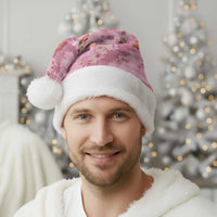 Pink Palaka Hawaiian And Japanese Christmas Santa Hat Sakura Lei With Koi Fish - Polynesian Pride