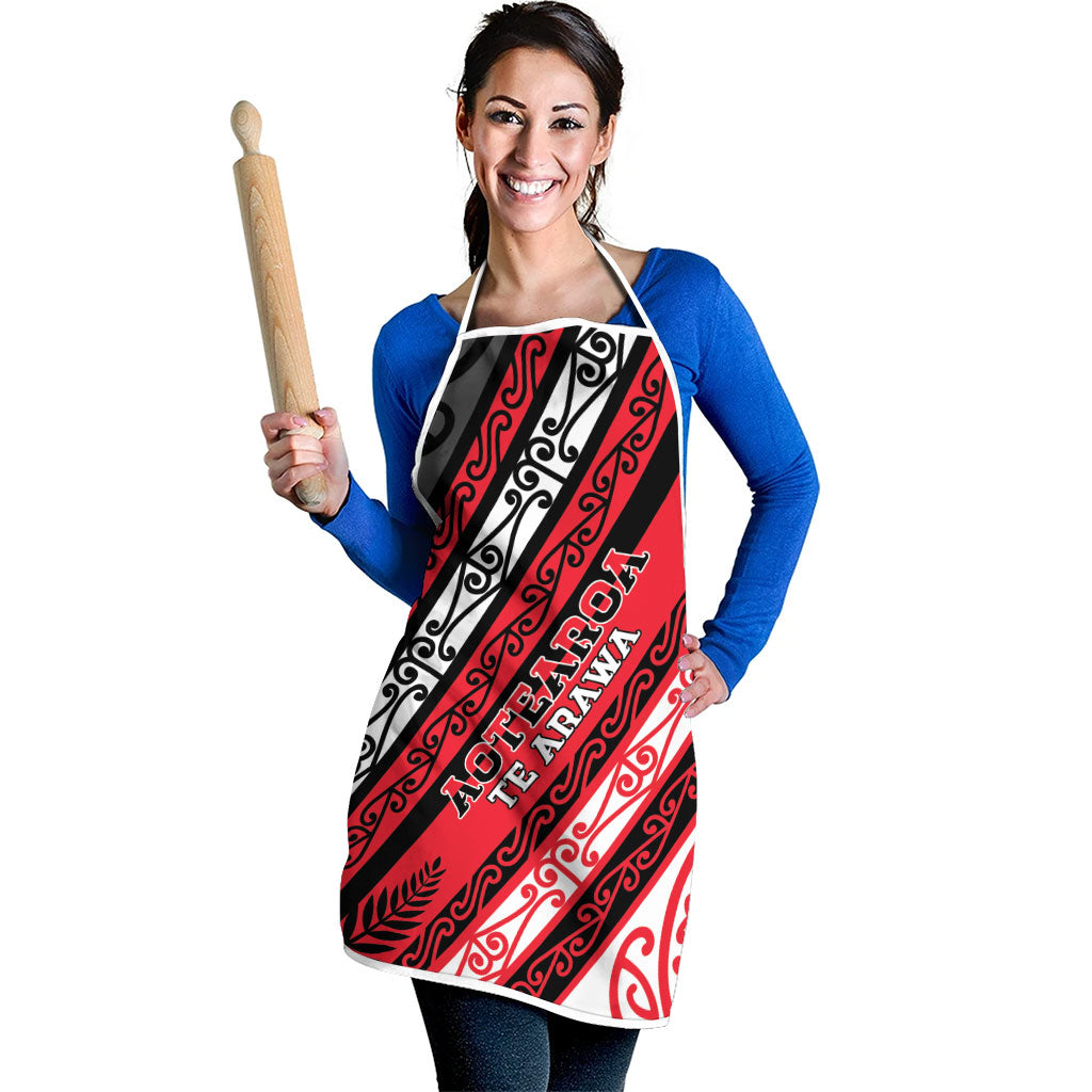 Aotearoa Te Arawa Apron New Zealand Maori Tribal Fern Pattern