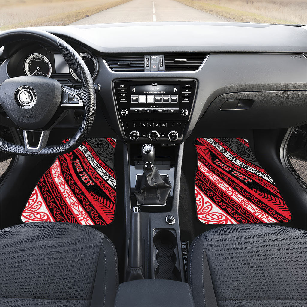 Personalised Aotearoa Te Arawa Car Mats New Zealand Maori Tribal Fern Pattern