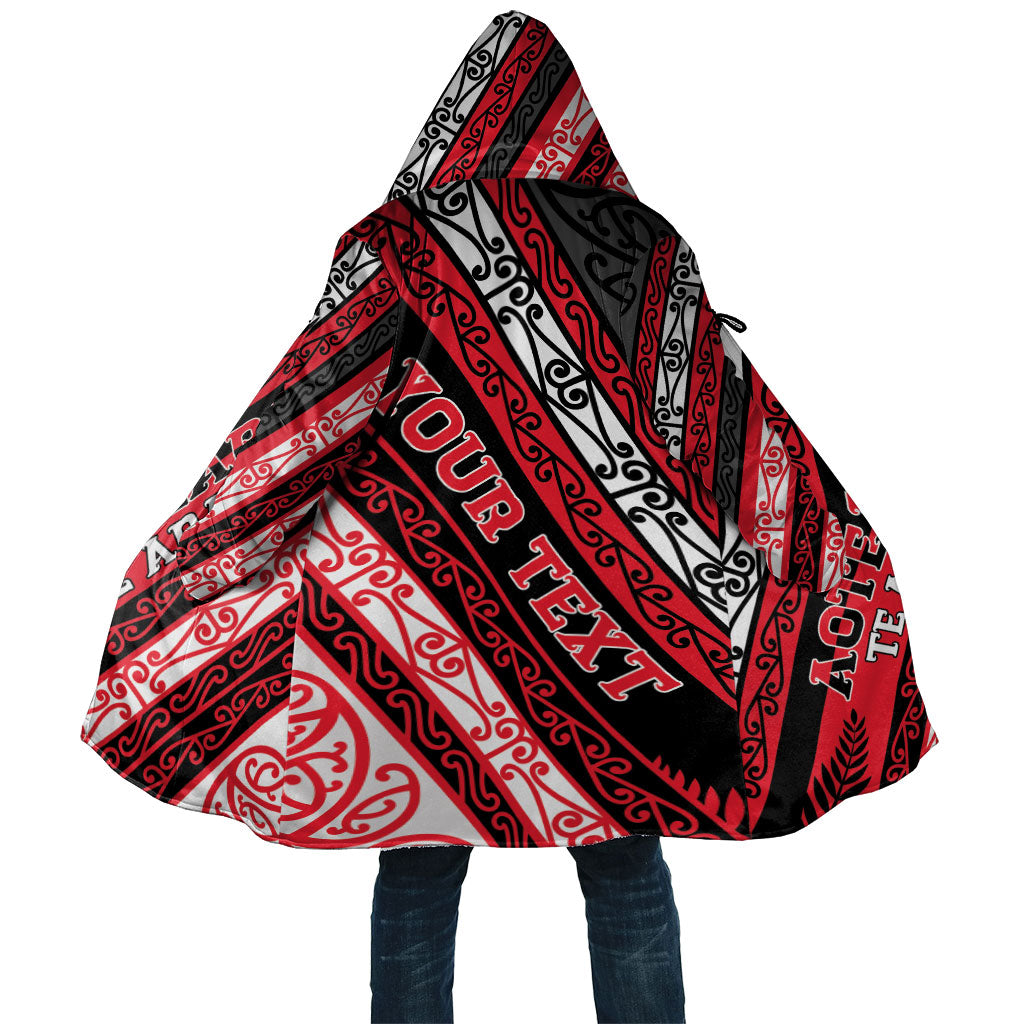 Personalised Aotearoa Te Arawa Cloak New Zealand Maori Tribal Fern Pattern DT05 Unisex Red - Polynesian Pride