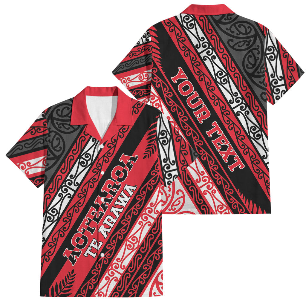 Personalised Aotearoa Te Arawa Family Matching Short Sleeve Bodycon Dress and Hawaiian Shirt New Zealand Maori Tribal Fern Pattern