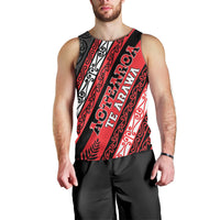 Personalised Aotearoa Te Arawa Men Tank Top New Zealand Maori Tribal Fern Pattern