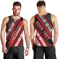 Personalised Aotearoa Te Arawa Men Tank Top New Zealand Maori Tribal Fern Pattern