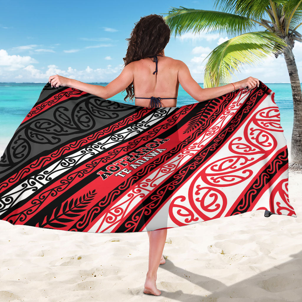 Aotearoa Te Arawa Sarong New Zealand Maori Tribal Fern Pattern