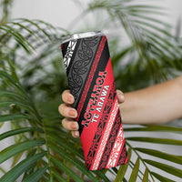Personalised Aotearoa Te Arawa Skinny Tumbler New Zealand Maori Tribal Fern Pattern