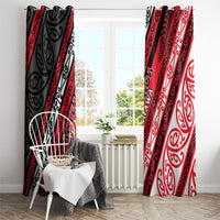 Aotearoa Te Arawa Window Curtain New Zealand Maori Tribal Fern Pattern