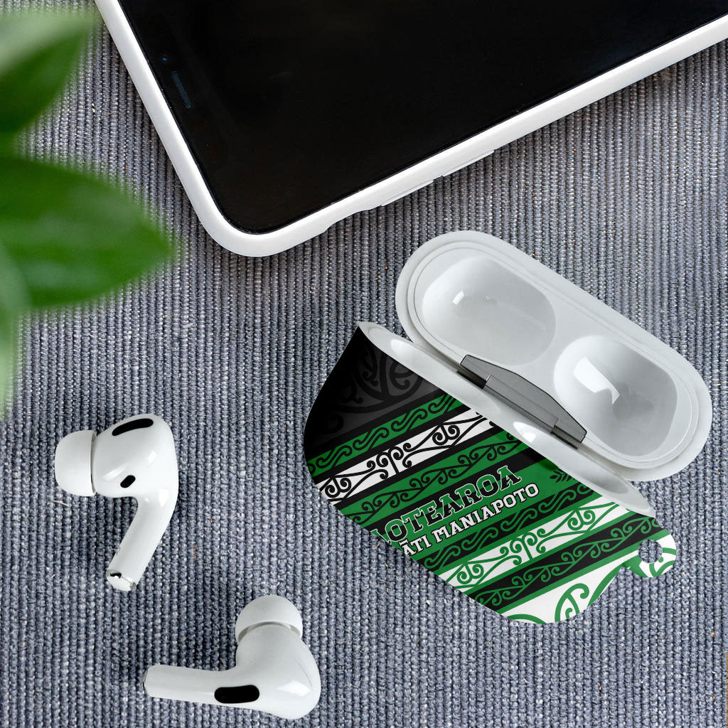 Aotearoa Ngati Maniapoto AirPods Case New Zealand Maori Tribal Fern Pattern