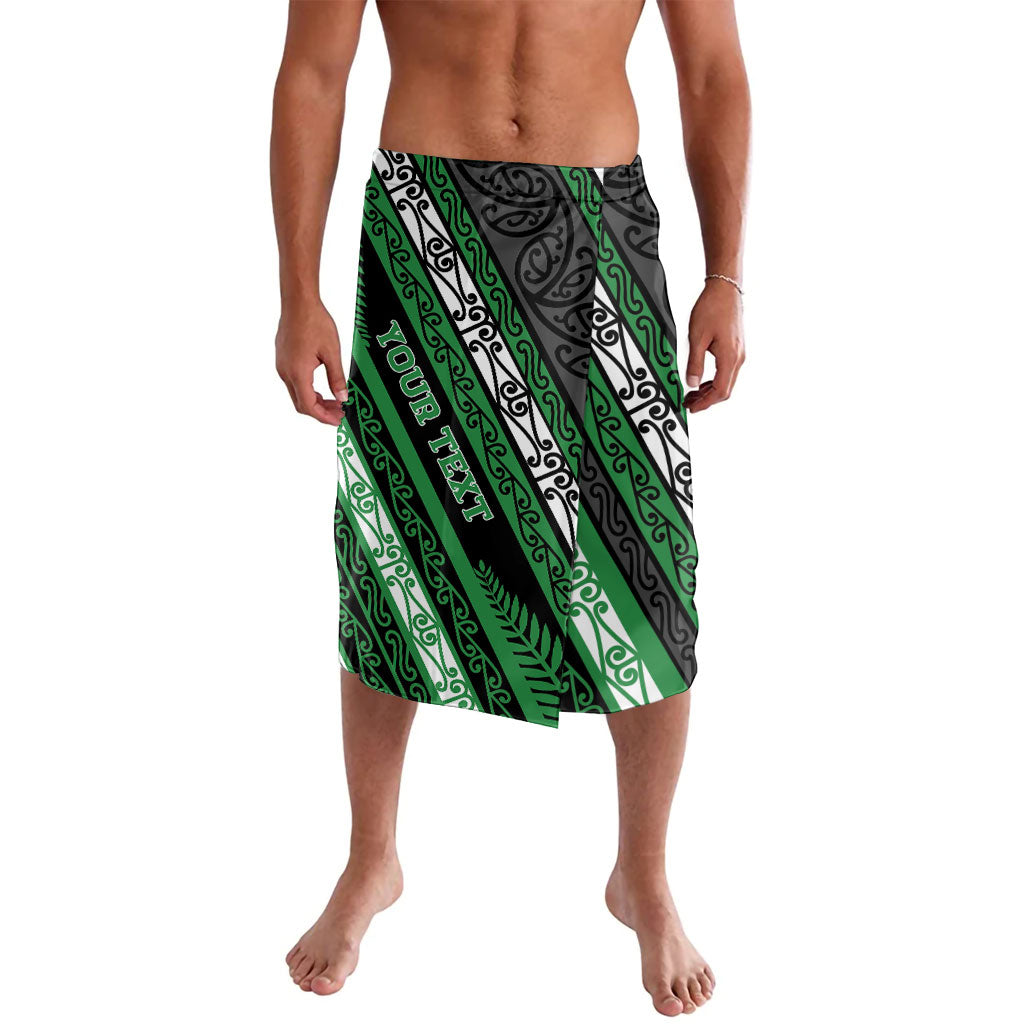 Personalised Aotearoa Ngati Maniapoto Lavalava New Zealand Maori Tribal Fern Pattern DT05 Green - Polynesian Pride