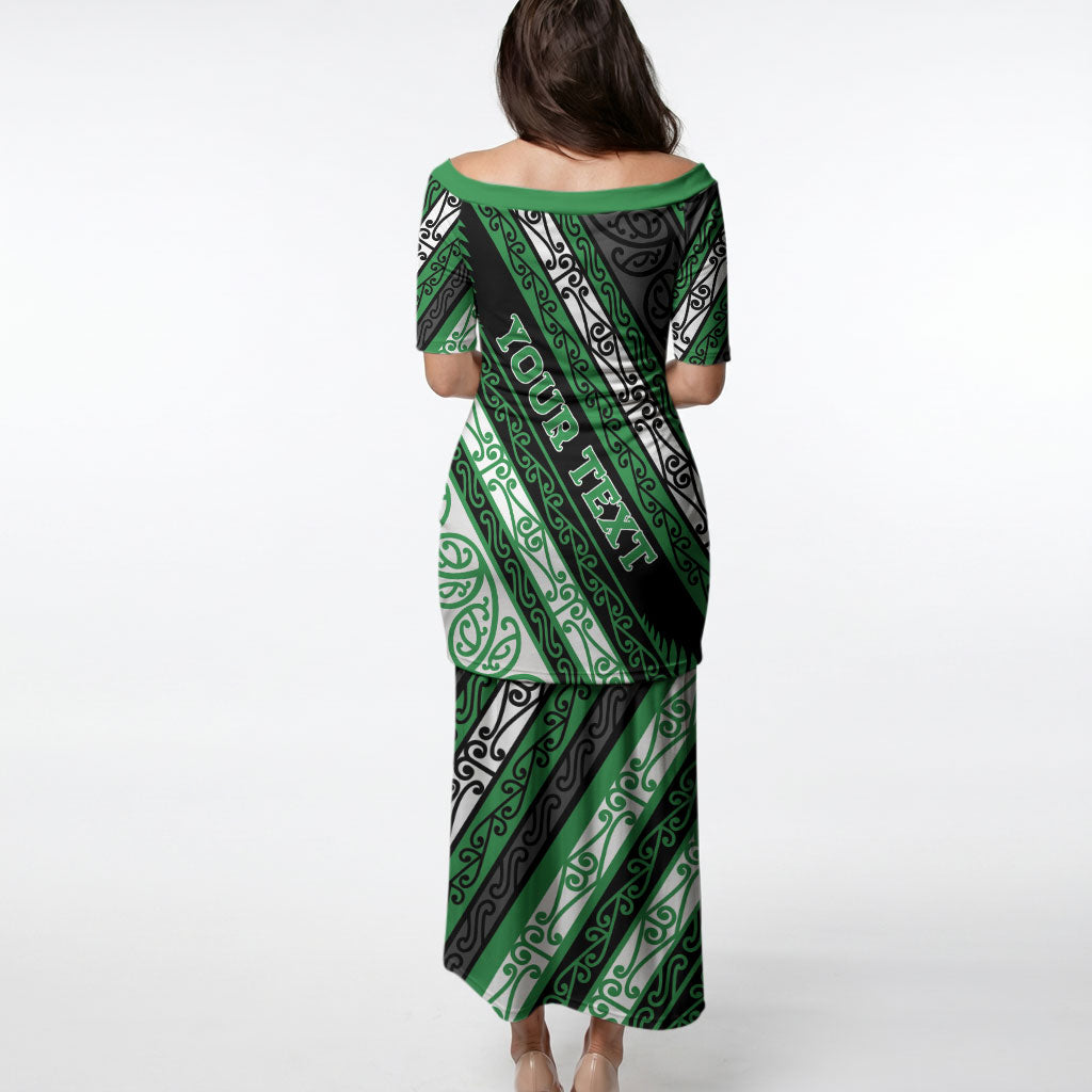 Personalised Aotearoa Ngati Maniapoto Puletasi New Zealand Maori Tribal Fern Pattern
