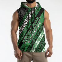 Personalised Aotearoa Ngati Maniapoto Sleeveless Zip Hoodie New Zealand Maori Tribal Fern Pattern
