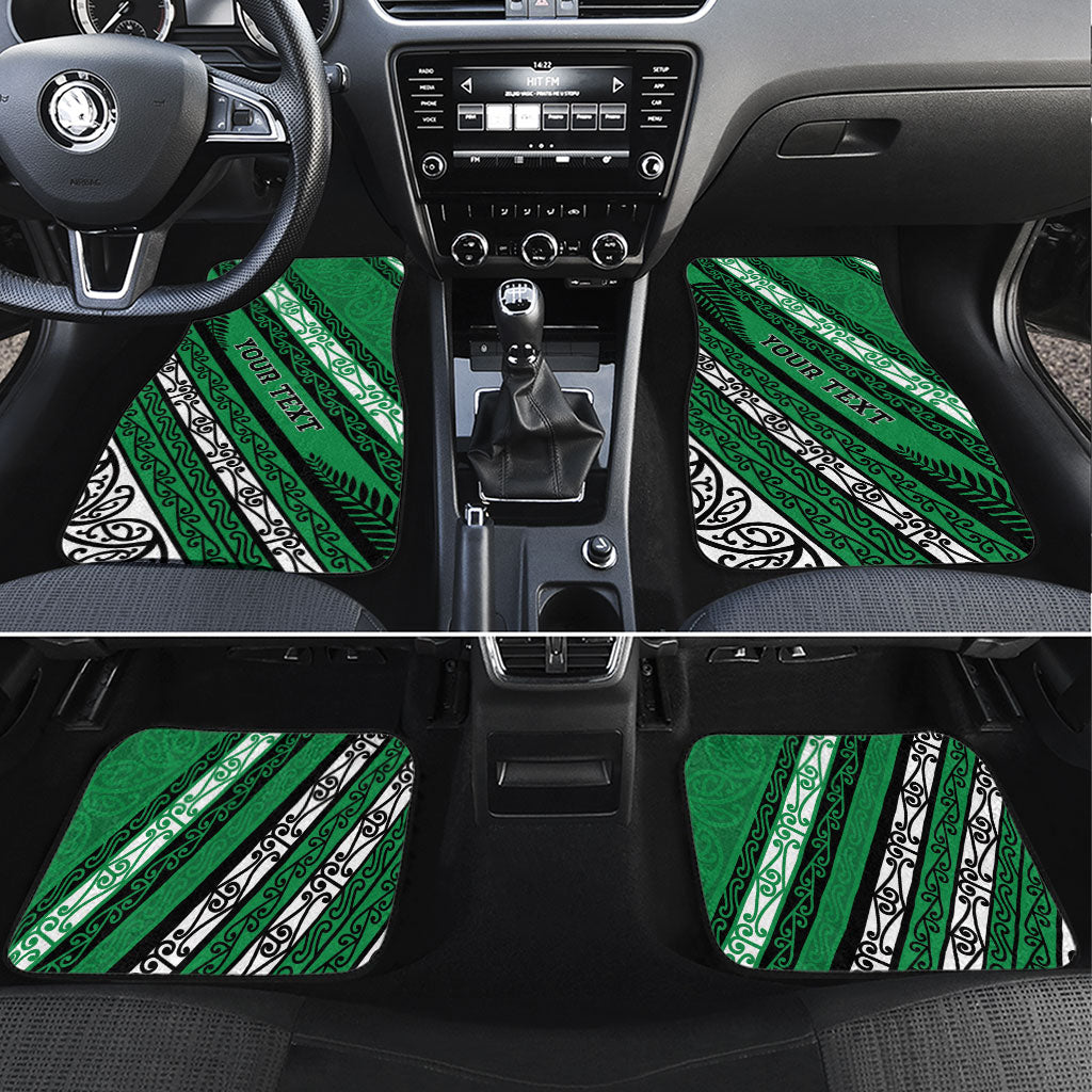 Personalised Aotearoa Ngati Raukawa Car Mats New Zealand Maori Tribal Fern Pattern