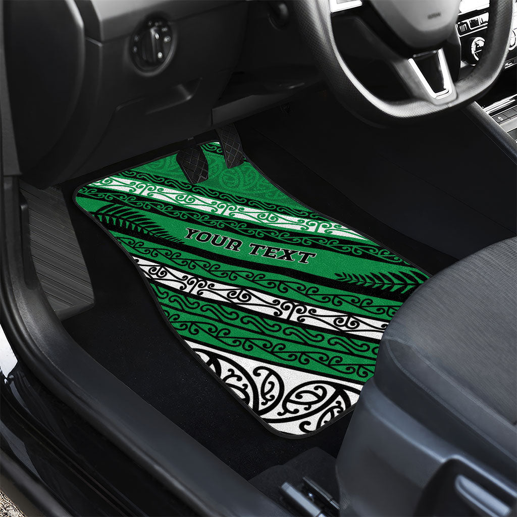 Personalised Aotearoa Ngati Raukawa Car Mats New Zealand Maori Tribal Fern Pattern