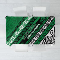 Aotearoa Ngati Raukawa Tablecloth New Zealand Maori Tribal Fern Pattern