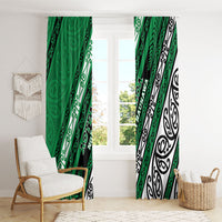 Aotearoa Ngati Raukawa Window Curtain New Zealand Maori Tribal Fern Pattern