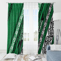 Aotearoa Ngati Raukawa Window Curtain New Zealand Maori Tribal Fern Pattern