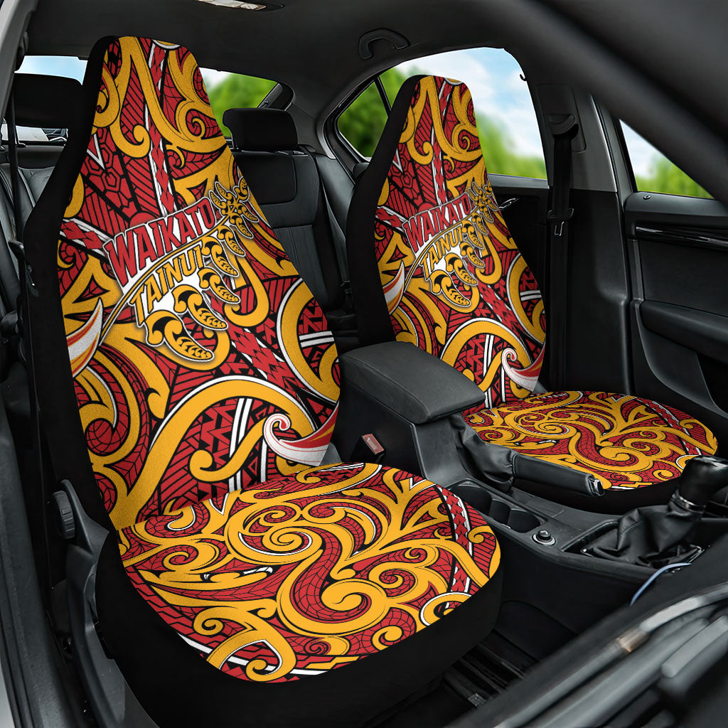Aotearoa Waikato Tainui Car Seat Cover Maori Tribal Pattern Koru Motif