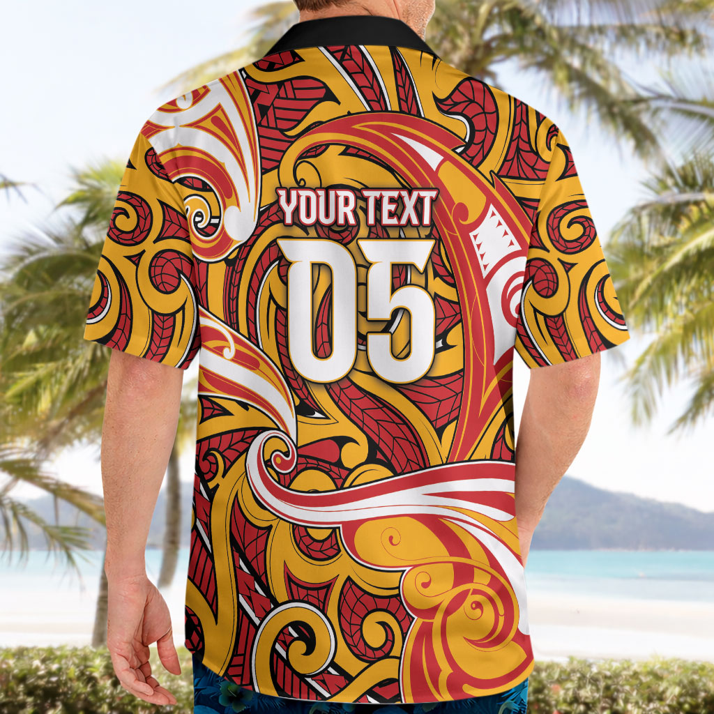 Custom Aotearoa Waikato Tainui Hawaiian Shirt Maori Tribal Pattern Koru Motif