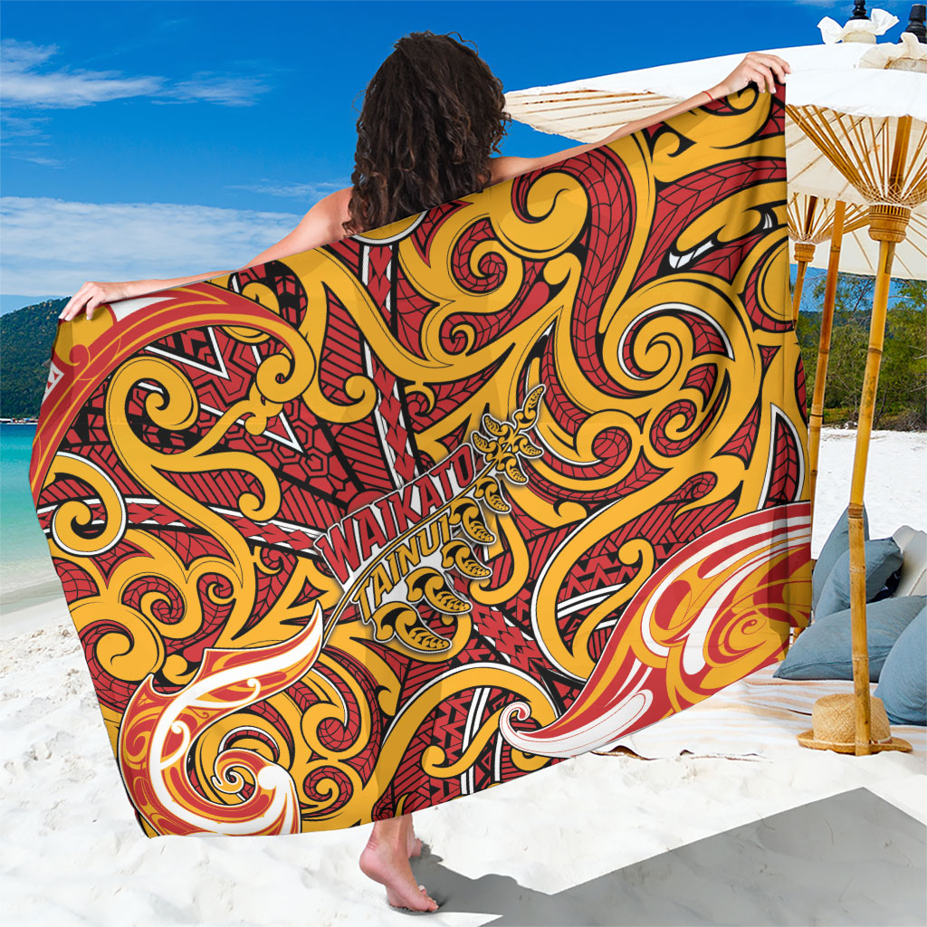 Aotearoa Waikato Tainui Sarong Maori Tribal Pattern Koru Motif