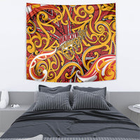 Aotearoa Waikato Tainui Tapestry Maori Tribal Pattern Koru Motif
