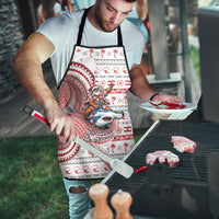 French Polynesian Christmas Apron Santa Riding Hammerhead Shark Tahitian DT05 - Polynesian Pride