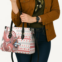 French Polynesian Christmas Leather Bag Santa Riding Hammerhead Shark Tahitian DT05 - Polynesian Pride