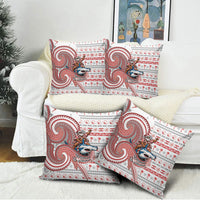 French Polynesian Christmas Pillow Cover Santa Riding Hammerhead Shark Tahitian DT05 - Polynesian Pride